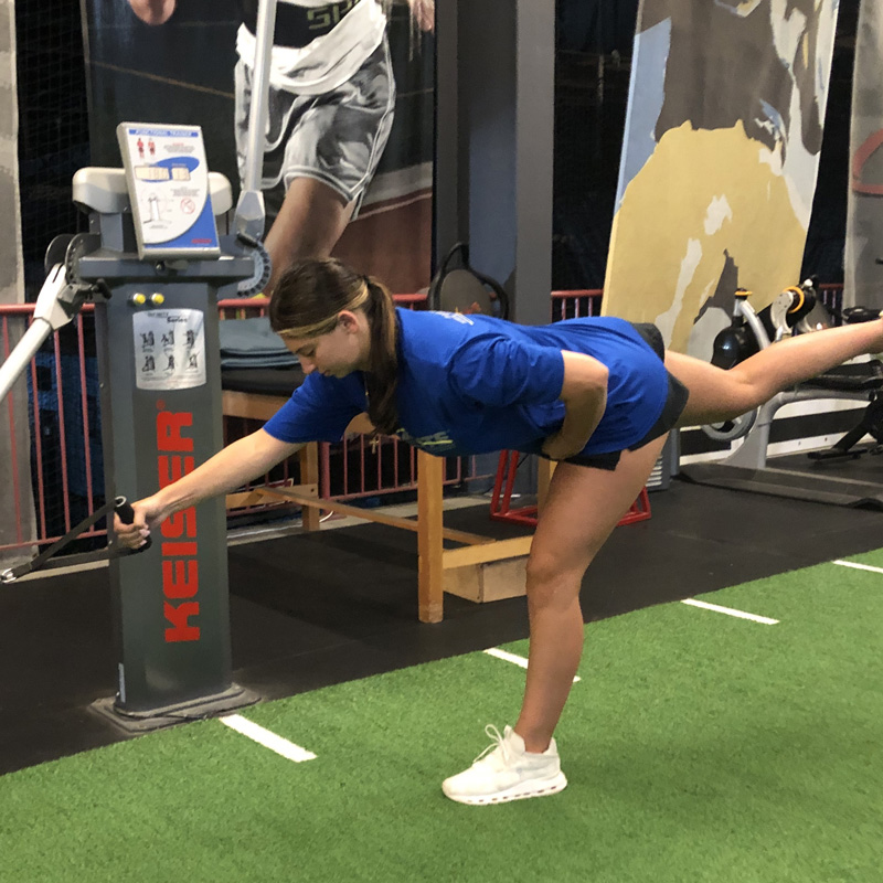 girl stretching